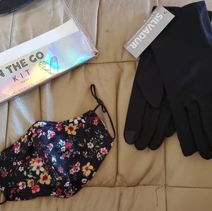 Travel on the go kit, mask & gloves